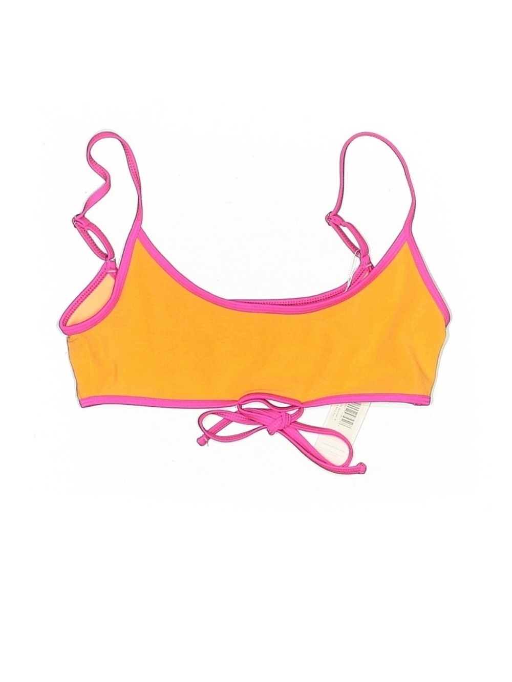 Frankies Bikinis Waco Terry Bikini Top Sundown Orange Pink Bralette M NWT - Picture 4 of 6